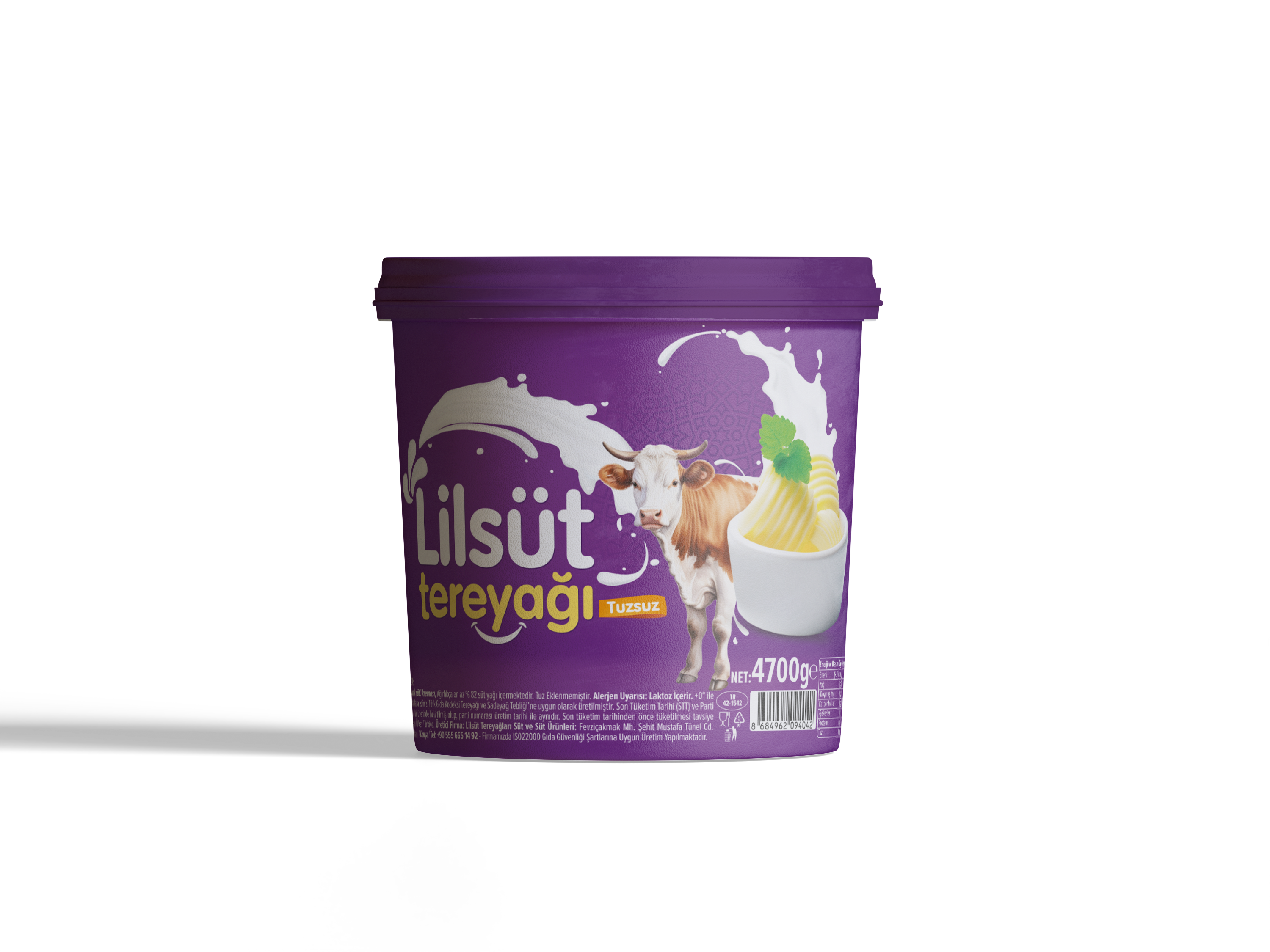 Tuzsuz Tereyağı 4700g (%82)